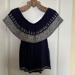Embroidered Peasant Blouse